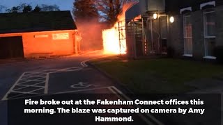 Arson attack at council offices in Fakenham [upl. by Eelam]