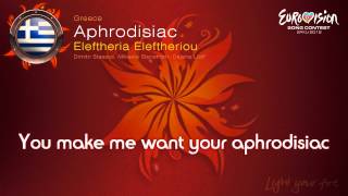 Eleftheria EleftheriouAphrodisiacGreeceEurovision Song Contest 2012  on screen lyrics HD [upl. by Jessie]