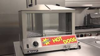 Adcraft Hot Dog Steamer 120V 1200W [upl. by Trebuh983]