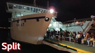 JADROLINIJA  trajekt Hrvat  Trajektna luka Split  Split Ferry Port  Croatia 🇭🇷 [upl. by Gibbon]