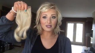 How To Blend Short Hair With Queen C Hair Extensions [upl. by Allistir]