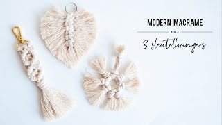 3 DIY Macramé Sleutelhangers  IMAKIN [upl. by Niboc973]