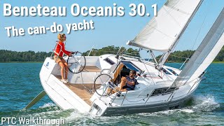 Beneteau Oceanis 301 Sailboat Tour 2021 PTC Walkthrough [upl. by Lekim]