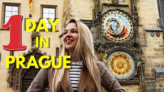 Prague in 1 Day Itinerary  StepByStep Guide  FREE MAP [upl. by Ratib988]