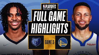 2 GRIZZLIES at 3 WARRIORS  FULL GAME HIGHLIGHTS  May 7 2022 [upl. by Eentruoc929]