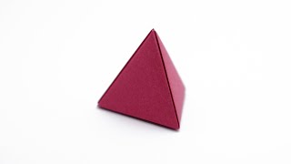 ORIGAMI TETRAHEDRON Jo Nakashima  Deltahedron [upl. by Anitaf]