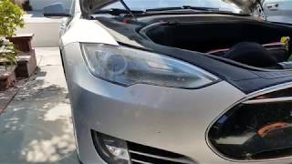 Headlight bulb replacement Tesla Model S [upl. by Eusoj]