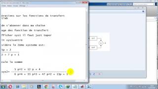 Opération sur les fonctions de transfert MATLAB [upl. by Jolyn]