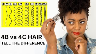 The Difference 4b and 4c hair with Pictures and Video SUPER EASY [upl. by Fennessy125]