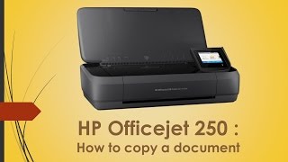 HP Officejet 250 How to copy a document [upl. by Shute]