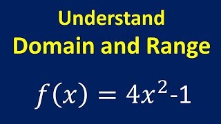 Understand Domain and Range [upl. by Rowena]