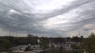 Time lapse of Undulatus Asperatus clouds in Augusta Georgia [upl. by Eolanda]