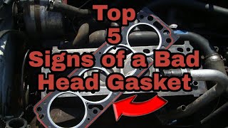 Top 5 Signs Of A BAD HEAD GASKET [upl. by Xonel596]