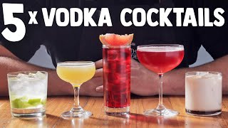 5 x Easy Vodka Cocktails part 1 [upl. by Heidt]