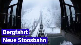 Standseilbahn 643002 neue Stoosbahn Bergfahrt Stoos  Funicular [upl. by Atinor678]