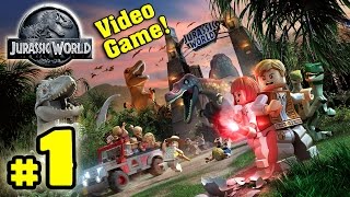 LEGO JURASSIC WORLD Coop Part 1  Raptor Transfer [upl. by Ritz]