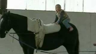 Equestrian Vaulting  novice lesson [upl. by Nohsyar]