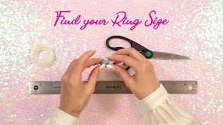 How To Find Your Ring Size [upl. by Sigismondo57]