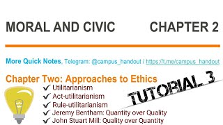 Moral and Civics Chapter 2  Part 3 [upl. by Ferreby]