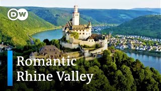 Castles Along the Rhine River From Bingen to Koblenz  Germanys Upper Middle Rhine Valley by Drone [upl. by Atikehs]