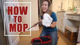 How to Mop Tips for Mopping the Floor [upl. by Ramyaj]