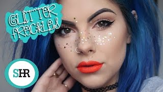 Forget Faux Freckles its about GLITTER FRECKLES [upl. by Andromache]