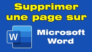 Comment supprimer une page vierge sur Word [upl. by Vocaay]