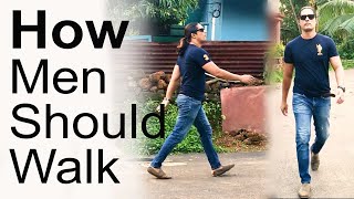 How Men Should Walk Leg Movement  Hindi [upl. by Namijneb]