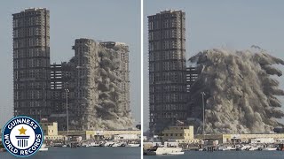 Tallest building demolished using explosives  Guinness World Records [upl. by Giah806]