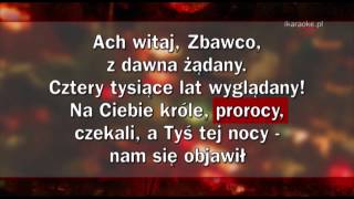 Kolęda  Wśród nocnej ciszy karaoke [upl. by Eimrots]