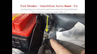 Ford Mondeo 2008 – Immobiliser Active Reset Fix [upl. by Gnehs]