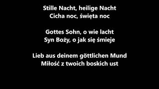 Stille Nacht  Cicha Noc Weihnachtsliedkolęda LYRICS Napisy DE PL [upl. by Aicilra]