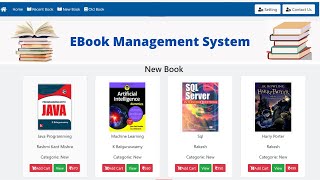 Ebook Management System Java Web Project  Advance Java Web Project Using Servlet JSP amp MySql [upl. by Alimat508]