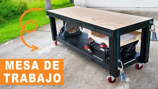 Cómo Construir una Mesa de Trabajo  Carpintería y Bricolaje [upl. by Duvall]