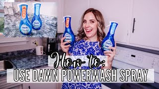 10 WAYS HOW TO USE THE DAWN POWERWASH DISH SPRAY  CLEAN WITH ME 2021  CLEANING HACKS [upl. by Nihsfa]