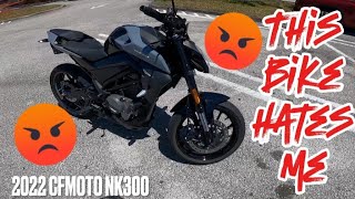 Cfmoto 300nk battery sucks [upl. by Airemahs446]