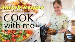 Amish Recipes  Mennonite Style Cooking 3 meals  6 recipes [upl. by Ohare426]