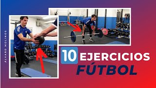 10 EJERCICIOS de GIMNASIO para ISQUIOTIBIALES  Fútbol y Entrenamiento [upl. by Murielle256]