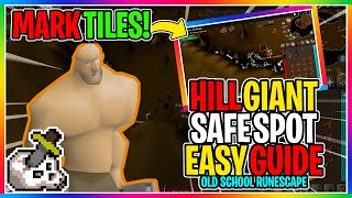 OSRS  F2P   How To Safe Spot Hill Giants In Edgeville Dungeon   EVERYTHING YOU NEED TO KNOW [upl. by Atiana]