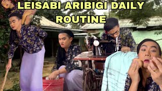 LEISABI ARIBI DAILY ROUTINE  MANIPUR SKIT  COEMDY [upl. by Ellerret]