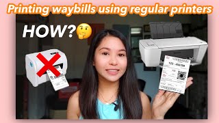 PRINTING WAYBILLS THRU REGULAR PRINTERS 💯 [upl. by Nadnarb]