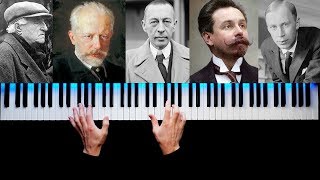 TOP 5 MOST FAMOUS RUSSIAN PIANO PIECES [upl. by Itra896]