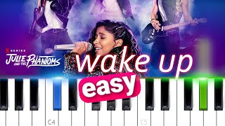 Julie and the Phantoms  Wake Up  100 EASY PIANO TUTORIAL [upl. by Colin]