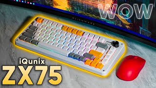 I AM IMPRESSED  IQUNIX ZX75 Keyboard Review😯 [upl. by Llennehc282]