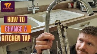 How to Change a Kitchen Tap  Plumbing a Tap [upl. by Blandina]