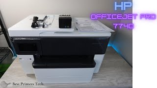 HP Officejet Pro 7740 Unboxing Setup amp Review [upl. by Josefina173]