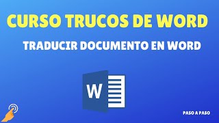 Traducir documento en Word [upl. by Elocan117]