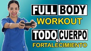 FULL BODY Workout para Adultos Mayores fortalecimiento de todo el cuerpo  1 hora [upl. by Irrem]