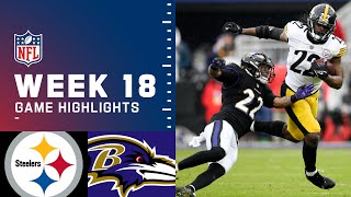 Steelers vs Ravens Week 18 Highlights  NFL 2021 [upl. by Aitital]