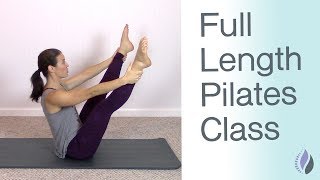 Full Length Pilates Mat Class  Pilates Workout at Home with NO equipment  1 Hour Pilates Class [upl. by Sakiv]